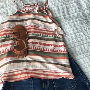 Loft outlet chiffon tank